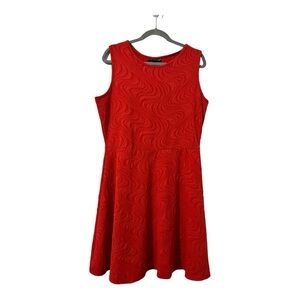 Dress. Sleeveless mini Madison Leigh  Dress Red/Orange . Fit & Flare